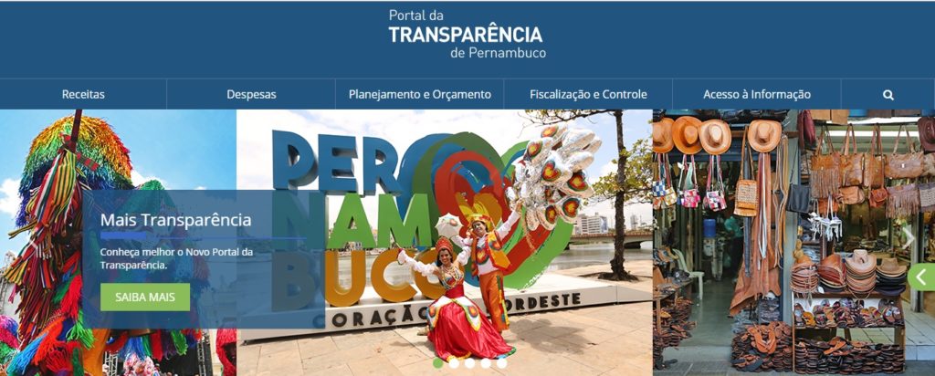 Portal da Transparência de Pernambuco tem mais de um milhão de visualizações