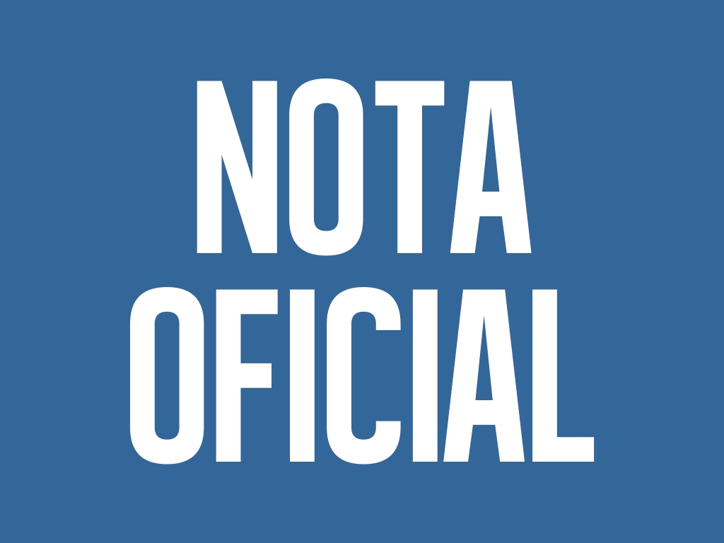 Nota Oficial